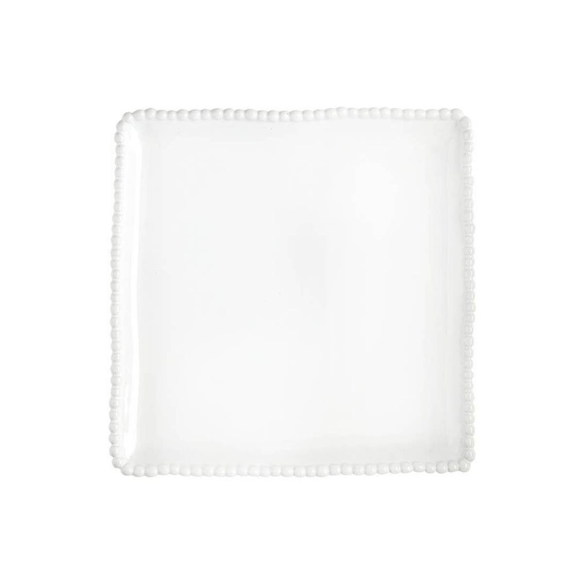 Ceramic Beaded Plate - 10"x10"