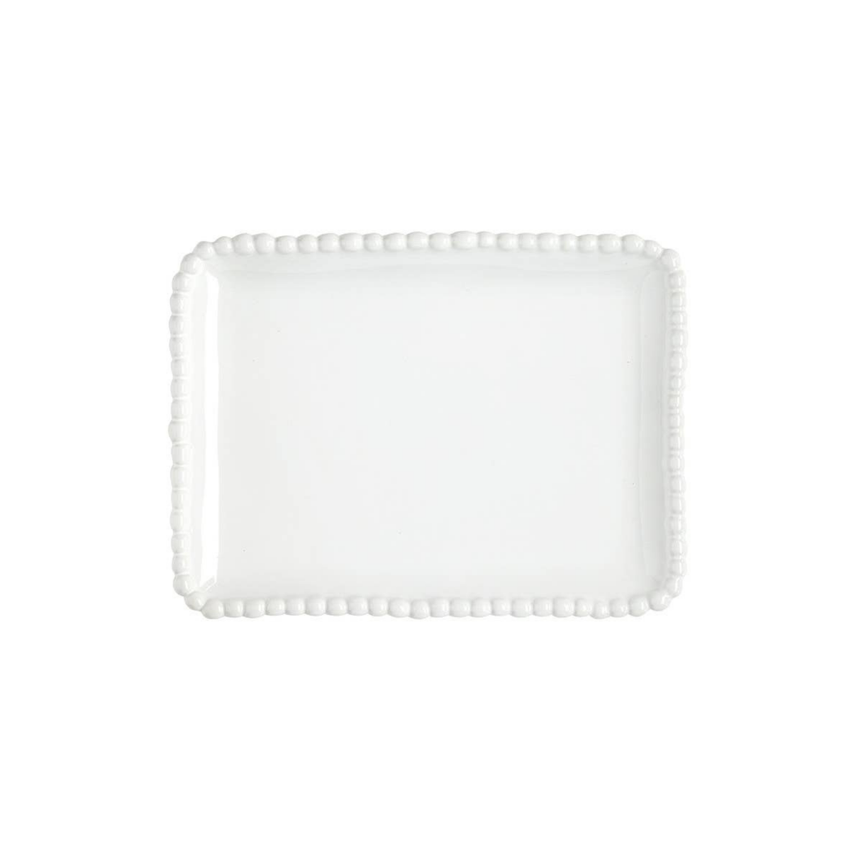 Ceramic Beaded Tray - 8”X6”