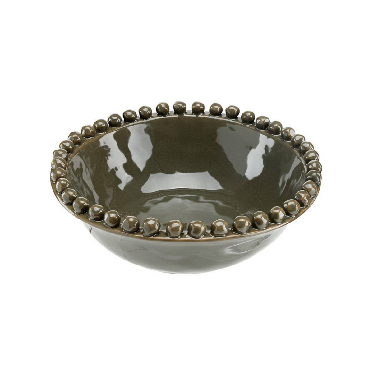 Ceramic Beaded Bowl - Large