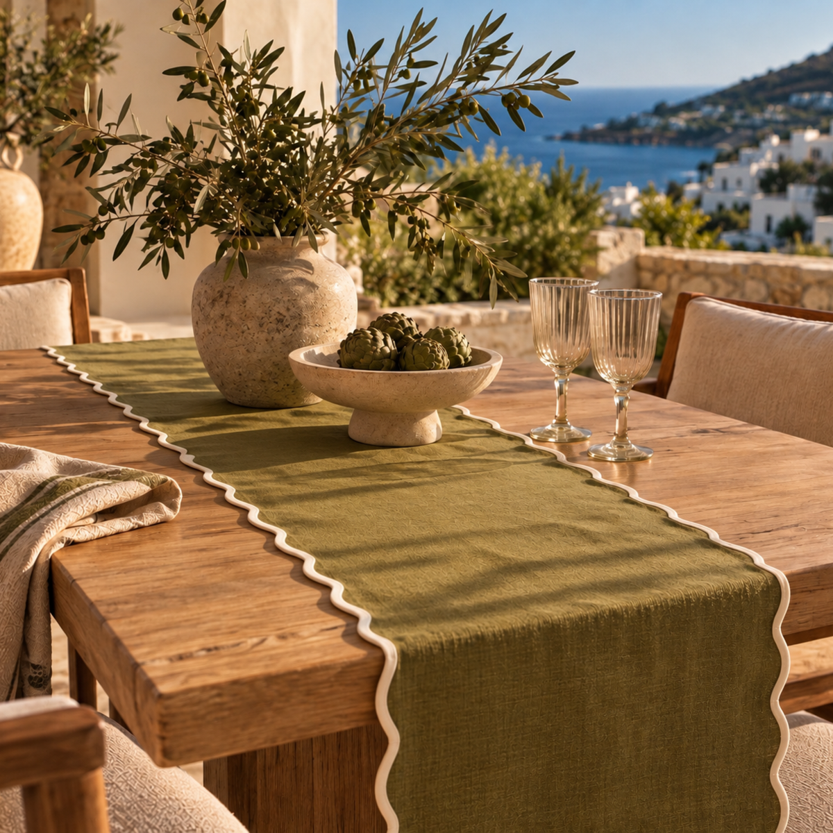 Scalloped Table Runner